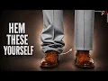 How to SHORTEN Dress Pants EVERY Step in 2 Minutes