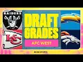 Draft Grades for EACH AFC West team 2026 NFL Draft