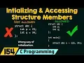 Initializing Accessing the Structure Members
