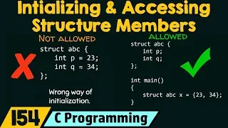 Initializing Accessing the Structure Members