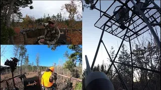 BUCK SHOT from the MUDDY QUAD 2 PERSON TRIPOD HUNTING STAND