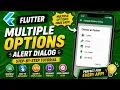 FLUTTER ANDROID - MULTIPLE OPTIONS ALERT DIALOG TUTORIAL