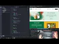 ASMR Programming Making Starbucks Home Page with HTML CSS - No Talking