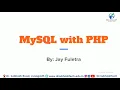 MySQL with PHP part 1 Lecture 13 in Gujarati By Jay Fuletra