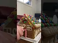 Gingerbread house decorating