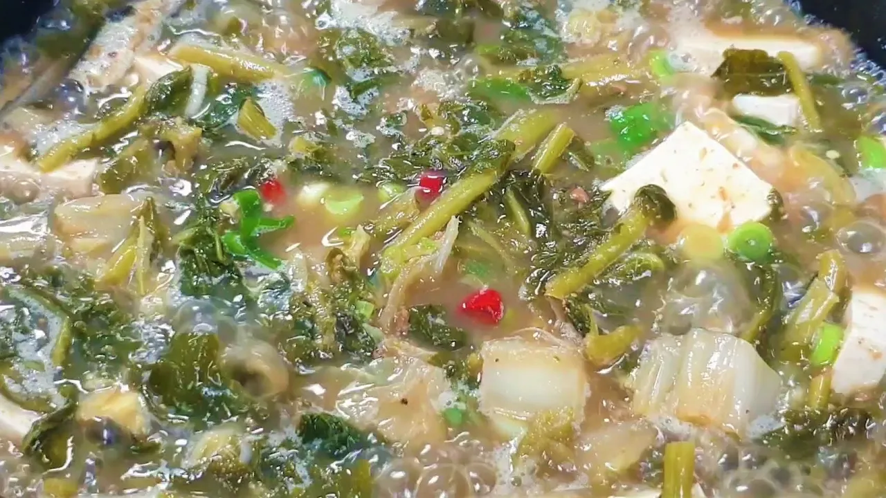 배추 시래기 된장국