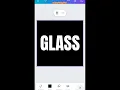 Crack text effect in canva