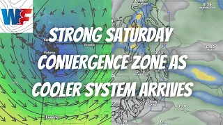 Strong Saturday Convergence Zone as Cooler System Arrives