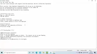 Full Stack Developer with Java and Angular Interview Questions Spring Boot with Angular Interview
