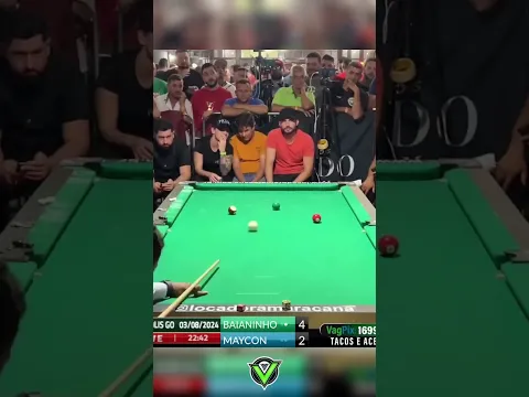Que controle de branca do Onça Preta em 😬👏    #vagnaoararaquara #sinuca #viral