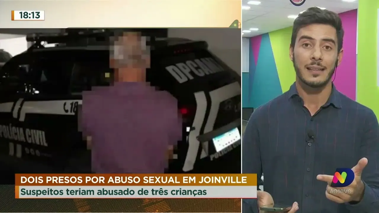 Homens são presos por abuso sexual em Joinville