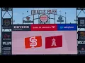 Angels Giants 26 Starting Lineups
