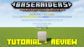 Add Protection Blocks to your Minecraft Server with the BaseRaiders Plugin Tutorial Review