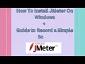 Getting Started with JMeter How to Accurately Record GUI Scripts