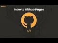 11-7-2023 - Intro to GitHub Pages