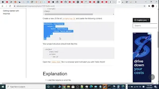 Converting Node js Code into Browser Code browserify requirejs