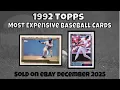 1992 Topps Most Expensive eBay Sales Baseball Cards - December 2025