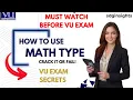 How to Use MathType in VU Exam Complete Guide Shortcuts Virtual University