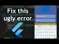 How to fix bottom overflowed when keyboard shows error in Flutter - Programming Addict