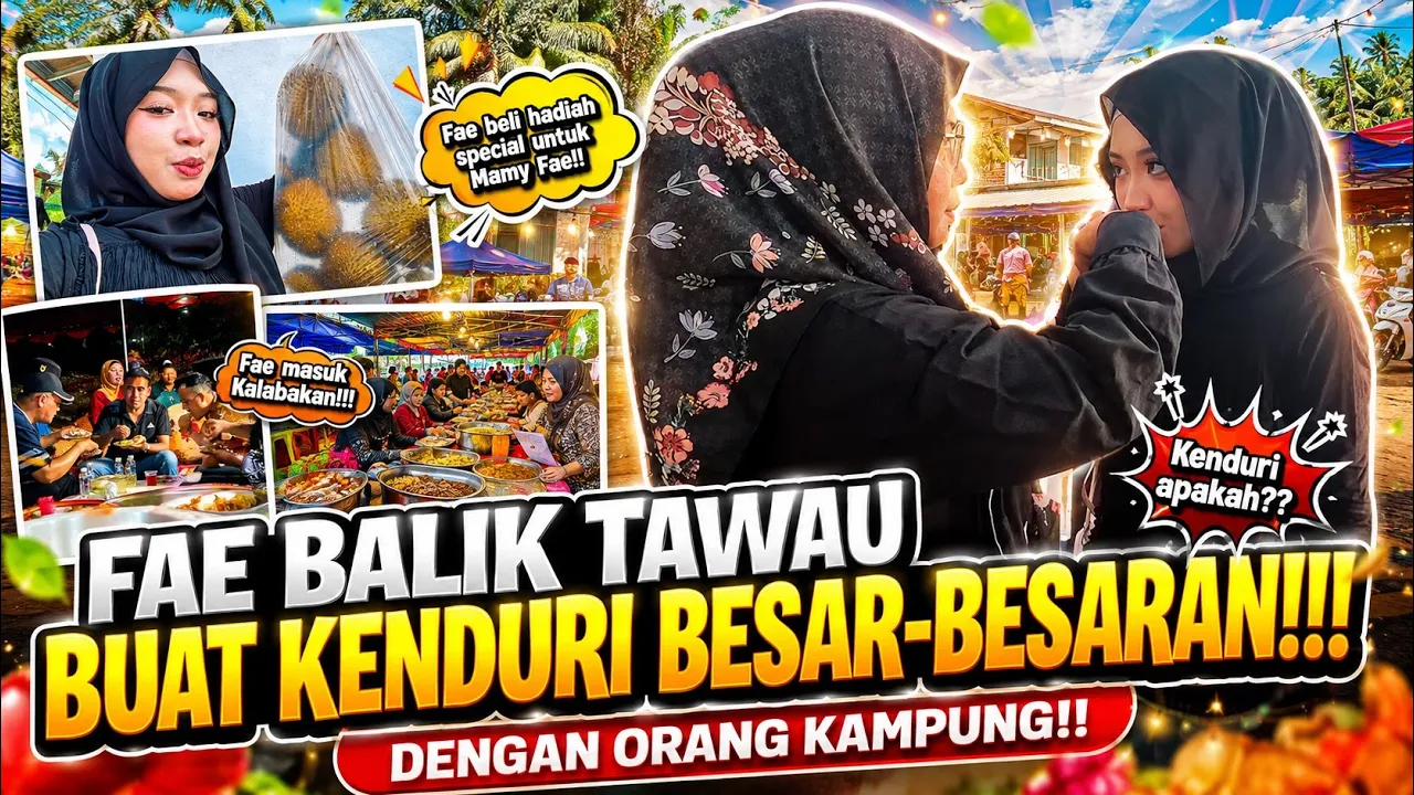 KENDURI KESYUKURAN UNTUK HUSIN. MERIAH RUMAH FAE ‼️ ADA TRAGEDI YANG TAK DIINGINI