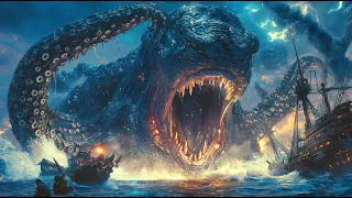 2025 Newest Movie Giant Deep Sea Monster Rips Apart A Warship Officers Fight Against The Beast 