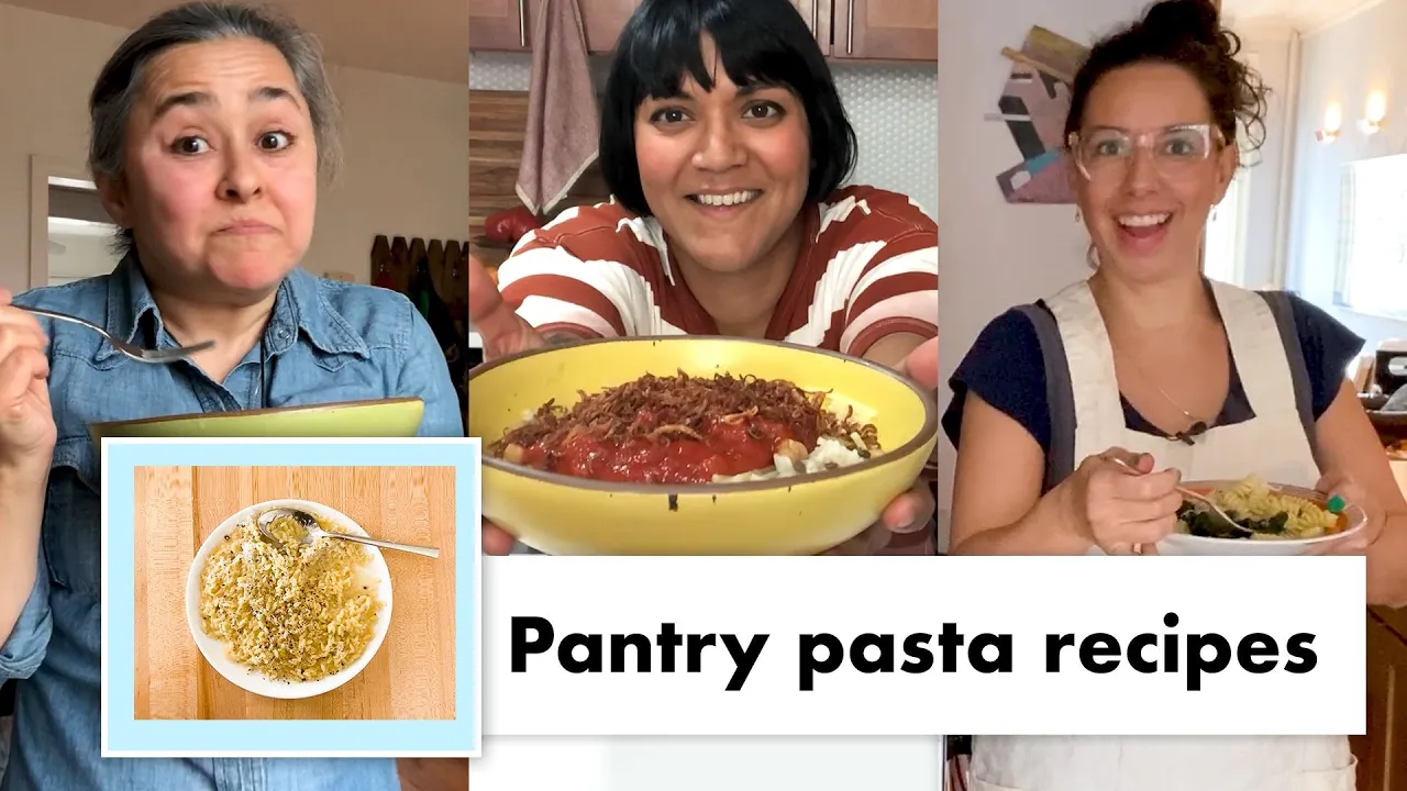 Pro Chefs Make 13 Kinds of Pantry Pasta   Test Kitchen Talks @ Home   Bon Apptit