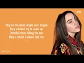 Billie Eilish - bury a friend (Lyrics)