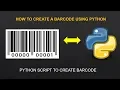 How to create Barcode using python python tutorials Python Miniconcepts