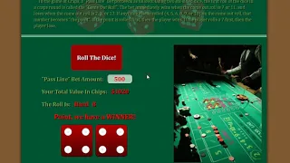 The Game of Craps Written with JavaScript