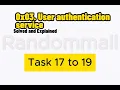 TASK 17 19 0x03 User authentication service