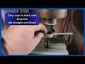 Cutting threads with a die easy way to keep it level and help start it