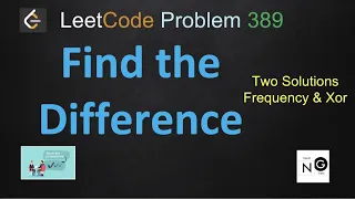 find the difference find the difference leetcode leetcode 389 two solutions