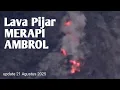 Download Lagu NGERI !!! SEMBURAN LAVA PIJAR MERAPI, BATU MEMBARA BERJATUHAN 