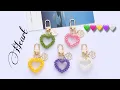 Beaded Heart Keychain || How to bead Heart with Beads or Pearls || DIY || Step By Step tutorial