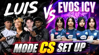 LUIS VS EVOS ICY MODE CS SET UP #Pesta9 #freefire