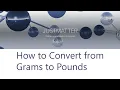 How to Convert from Grams to Pounds