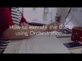 How to execute the BSFN using Orchestration