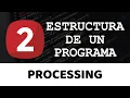 PROCESSING Estructura de un programa - Programacion