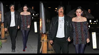 Red Hot Chili Peppers Anthony Kiedis Grabs Dinner With Girlfriend At Giorgio Baldi in Santa Monica