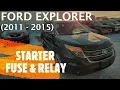 Ford Explorer - STARTER FUSE RELAY LOCATION 2011