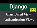 How to use Authentication Views with Class Based View in Django Hindi