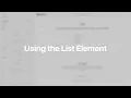 Using the List Element YOOtheme Documentation