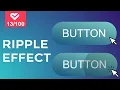 Button Ripple Effect On Click With CSS Vanilla JavaScript Project