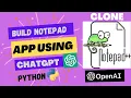 Build Notepad App in 1 minute Using ChatGPT