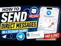 How to Send Direct Messages on a Telegram Channel