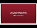 react-native Clear cache from inside the App programmatically e g via Button-Click