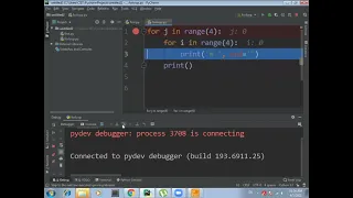 Print patterns Nested For Loop And Debugging In Python