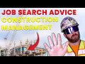 How to Find a Job in Construction Management