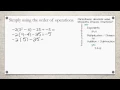 Order of Operations Free Worksheet