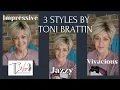 3 styles by TONI BRATTIN in the color Light blonde Impressive
